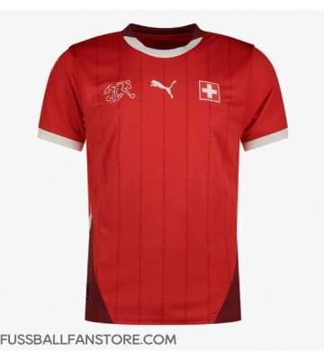 Schweiz Replik Heimtrikot EM 2024 Kurzarm